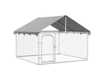 Hondenkennel Buiten met Dak 200x200x150 cm - 47% Korting!