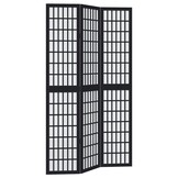 Kamerscherm 3 panelen Paulowniahout Zwart - 30% Korting