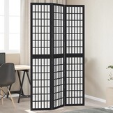 Kamerscherm 3 panelen Paulowniahout Zwart - 30% Korting