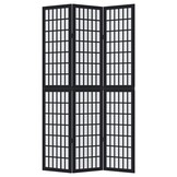 Kamerscherm 3 panelen Paulowniahout Zwart - 30% Korting
