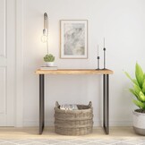 Acaciahouten Tafelblad met Natuurlijke Rand 100x40 cm - 29% Korting