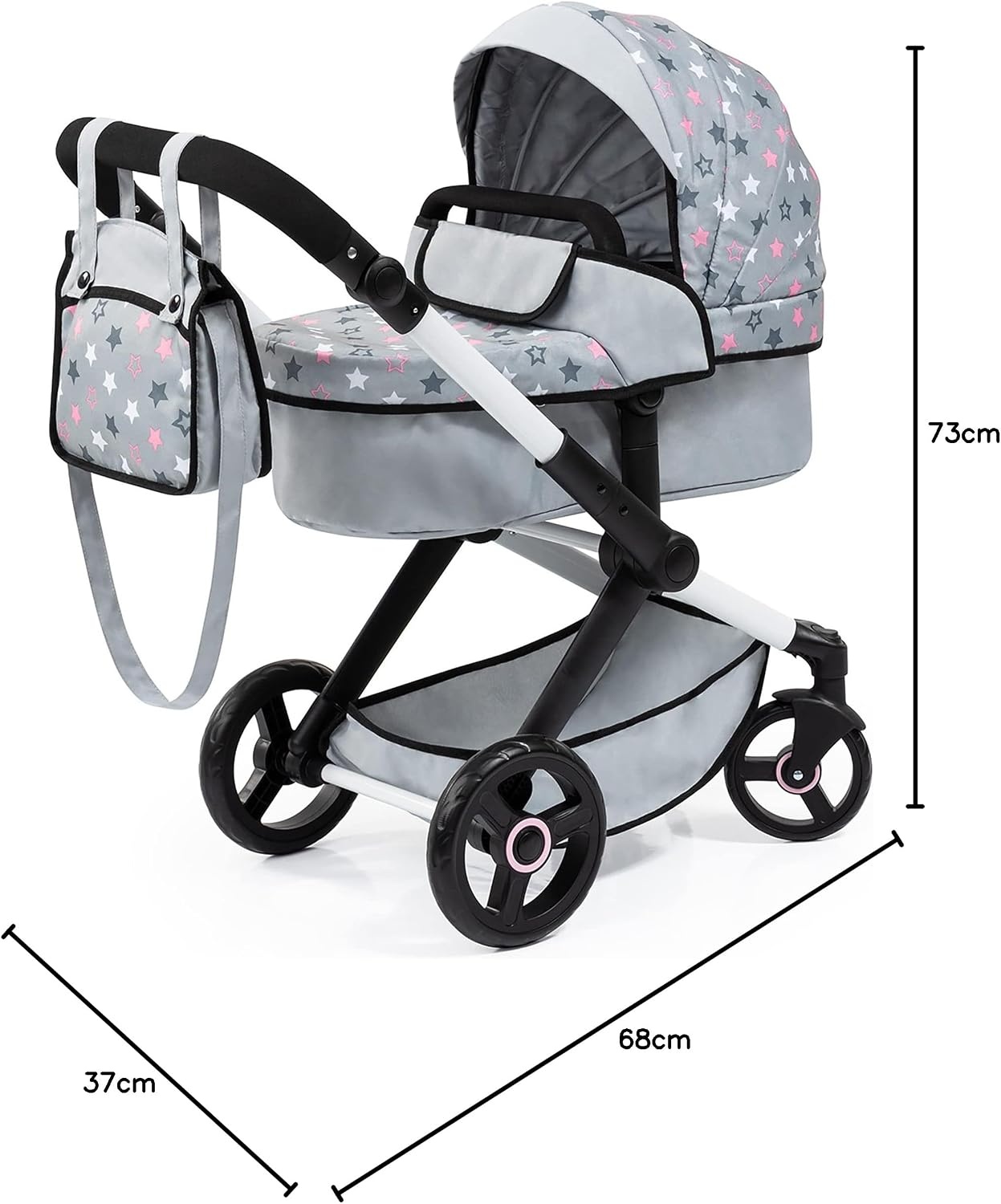 Roze Poppenwagen Bayer Design XEO - Nu met 29% Korting!