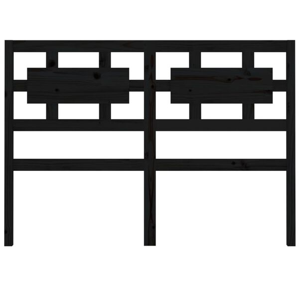 Hoofdbord Grenenhout Zwart Massief 165,5x4x100 cm - 77% Korting!