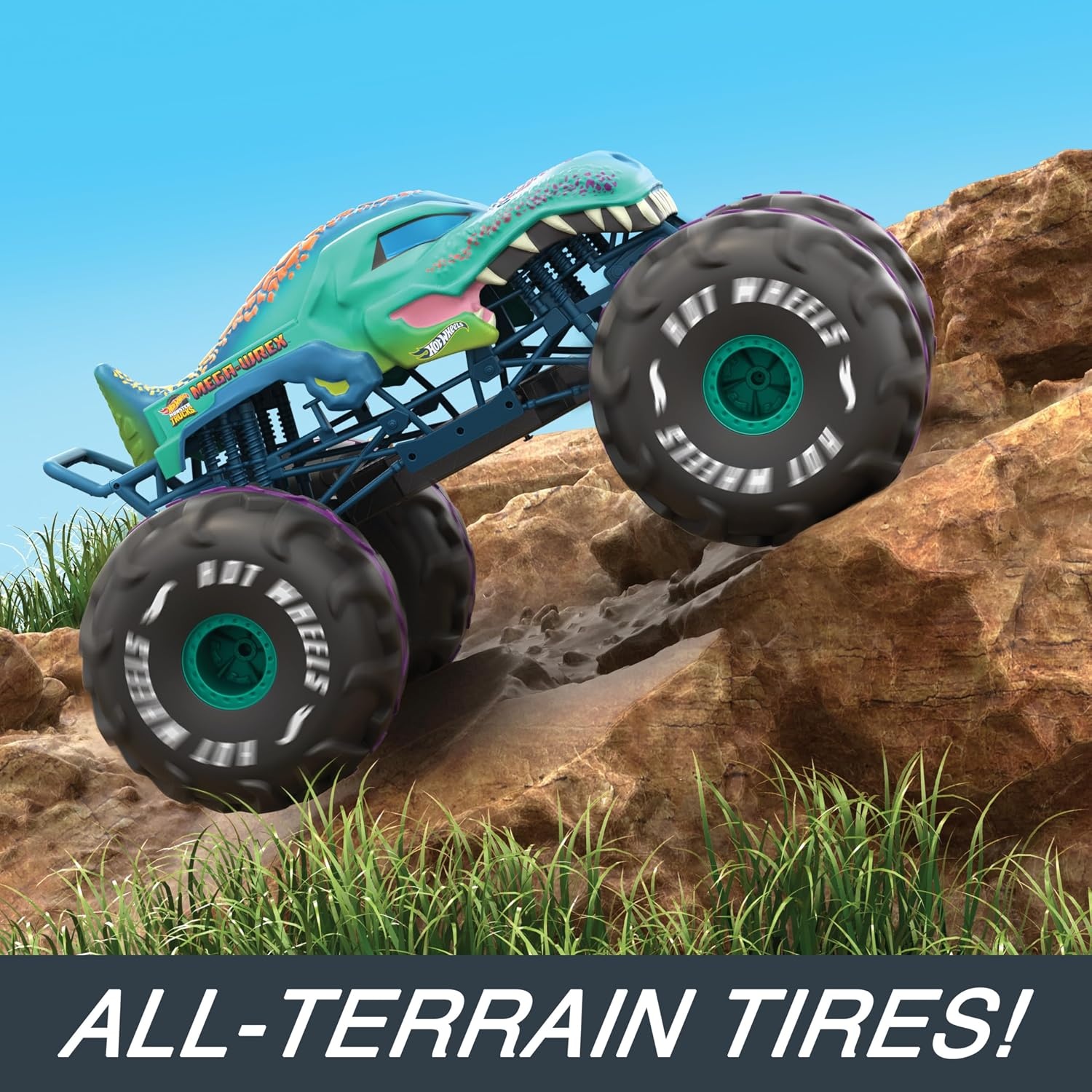 Monster Truck Mega-Wrex RC 1:6 - Blauw - 35% Korting