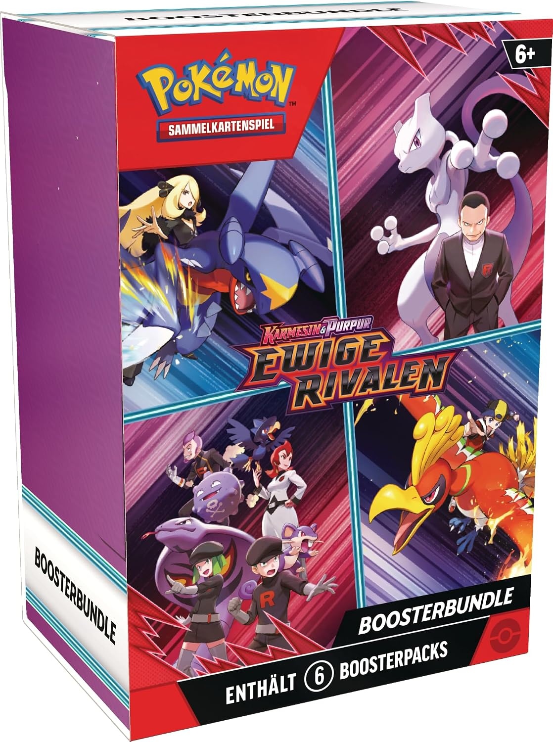 Pokémon Boosterbundel Eeuwige Rivalen: 6 Packs (Karmesijn & Purper) - 57% Korting