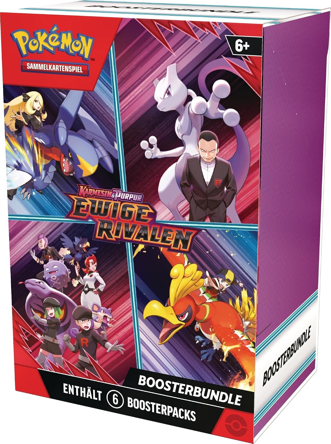 Pokémon Boosterbundel Eeuwige Rivalen: 6 Packs (Karmesijn & Purper) - 57% Korting
