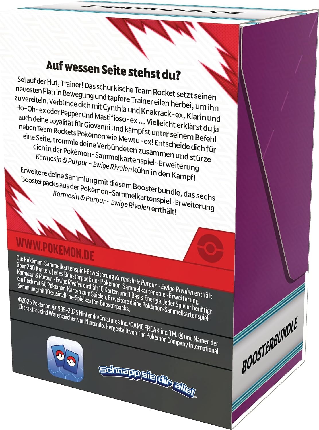 Pokémon Boosterbundel Eeuwige Rivalen: 6 Packs (Karmesijn & Purper) - 57% Korting