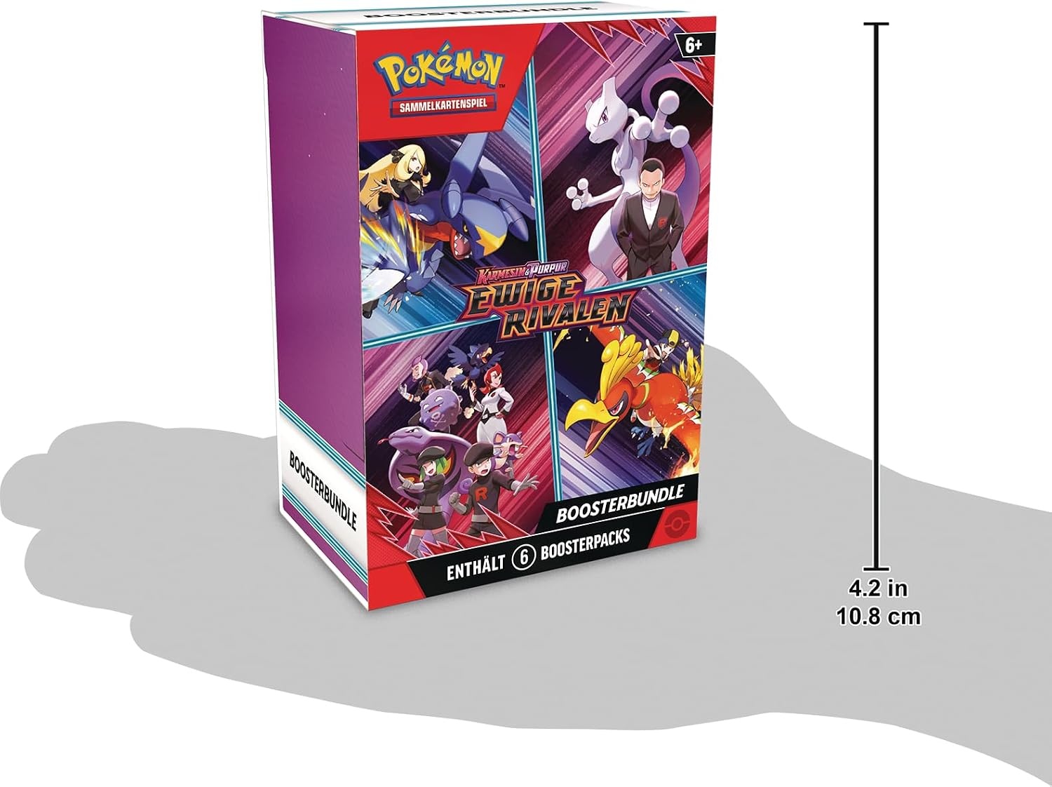Pokémon Boosterbundel Eeuwige Rivalen: 6 Packs (Karmesijn & Purper) - 57% Korting