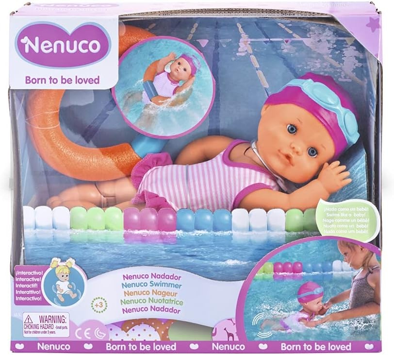 Zwempop 35cm Meerkleurig Interactief - Leert Zwemmen + Zwemband (34% Korting)