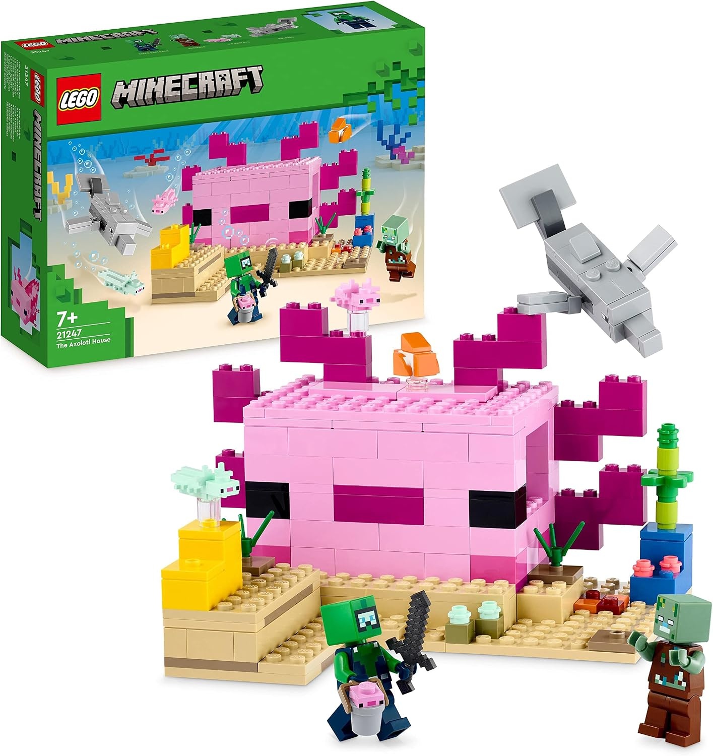 LEGO Minecraft Axolotl Huis Bouwset - 33% Korting