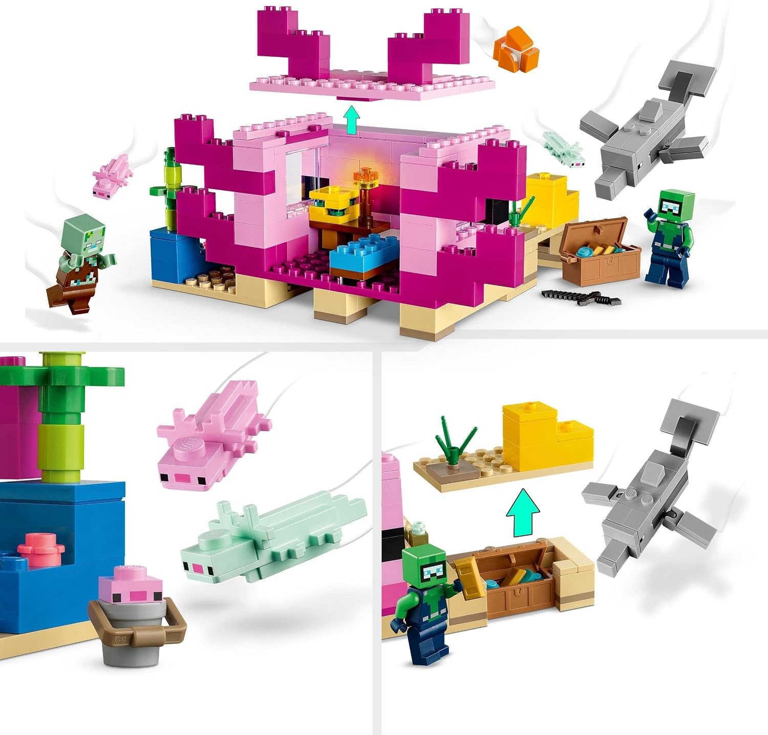 LEGO Minecraft Axolotl Huis Bouwset - 33% Korting