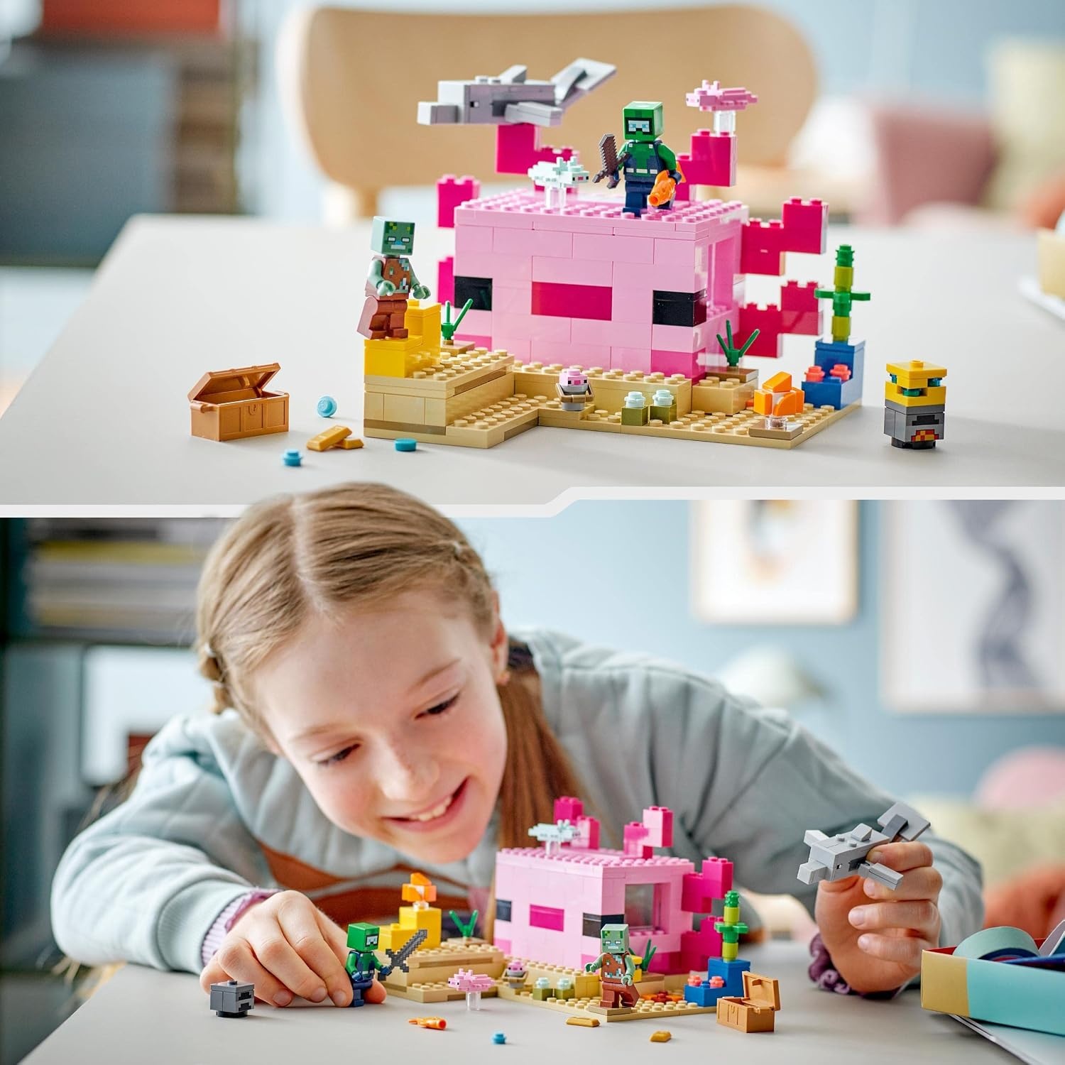 LEGO Minecraft Axolotl Huis Bouwset - 33% Korting