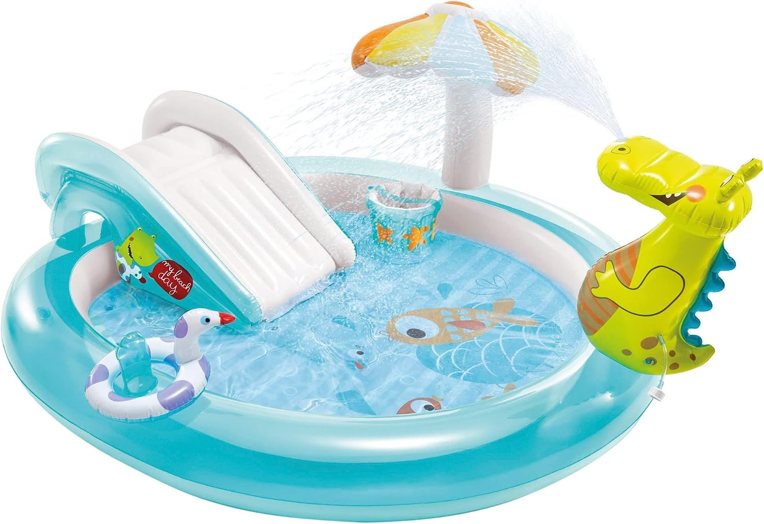 Opblaasbaar Alligator Waterspeelcentrum - 34% Korting!