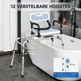 Draaibare Douchestoel met 150kg capaciteit - 70% Korting