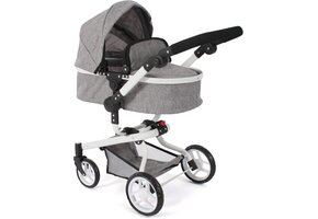 Poppenwagen 2-in-1 Combi Yolo Jeans Grijs - 34% Korting!