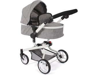 Poppenwagen 2-in-1 Combi Yolo Jeans Grijs - 34% Korting!