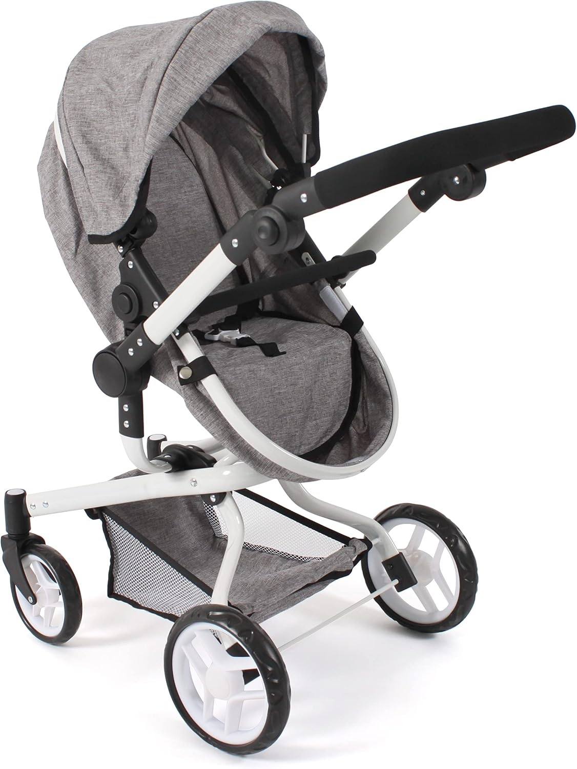 Poppenwagen 2-in-1 Combi Yolo Jeans Grijs - 34% Korting!