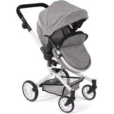 Poppenwagen 2-in-1 Combi Yolo Jeans Grijs - 34% Korting!
