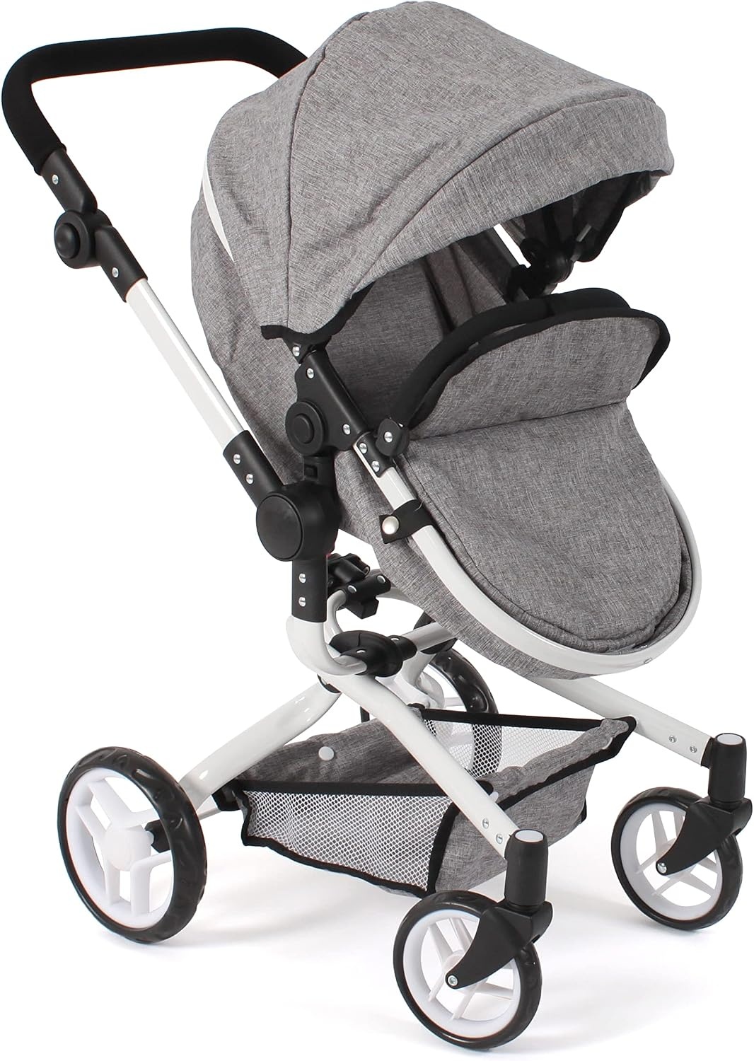 Poppenwagen 2-in-1 Combi Yolo Jeans Grijs - 34% Korting!