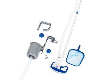 Zwembadreinigingsset Deluxe: Alles voor een schoon zwembad tot 610cm (29% korting)