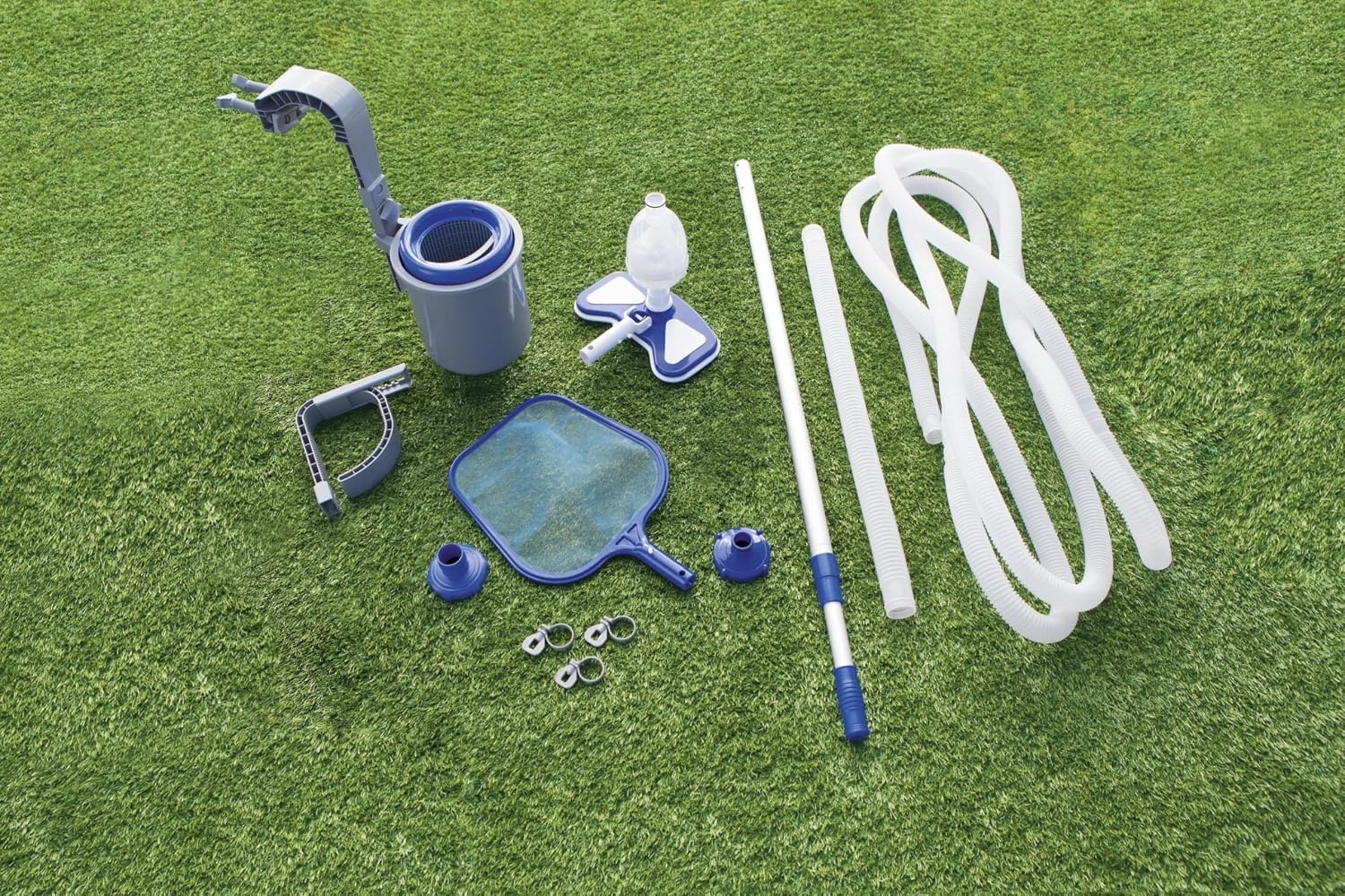 Zwembadreinigingsset Deluxe: Alles voor een schoon zwembad tot 610cm (29% korting)
