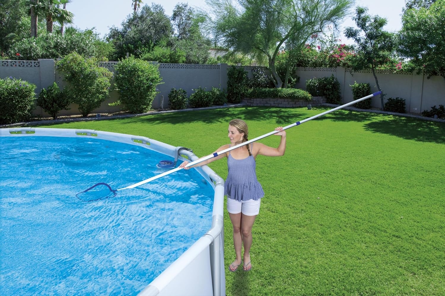Zwembadreinigingsset Deluxe: Alles voor een schoon zwembad tot 610cm (29% korting)