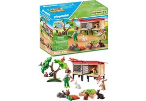 Playmobil Konijnenhok Boerderij met Dieren & Speelfiguren - 28% Korting