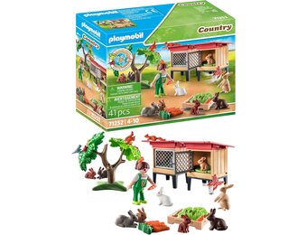 Playmobil Konijnenhok Boerderij met Dieren & Speelfiguren - 28% Korting