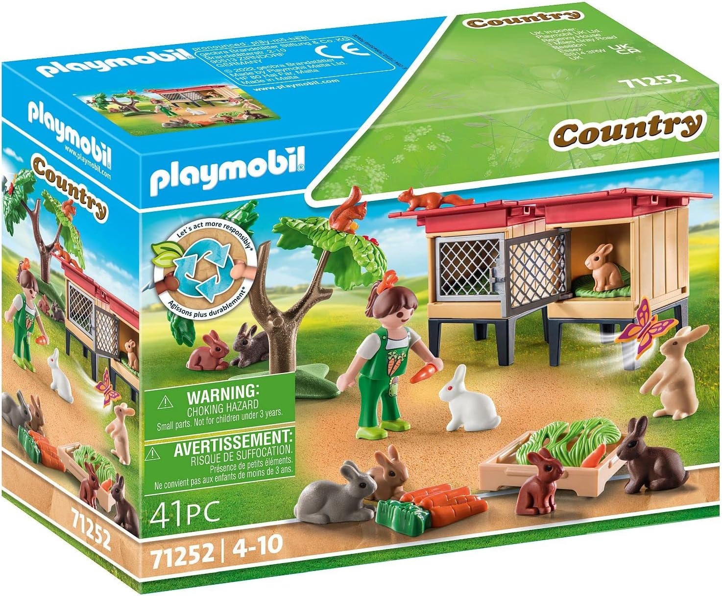 Playmobil Konijnenhok Boerderij met Dieren & Speelfiguren - 28% Korting
