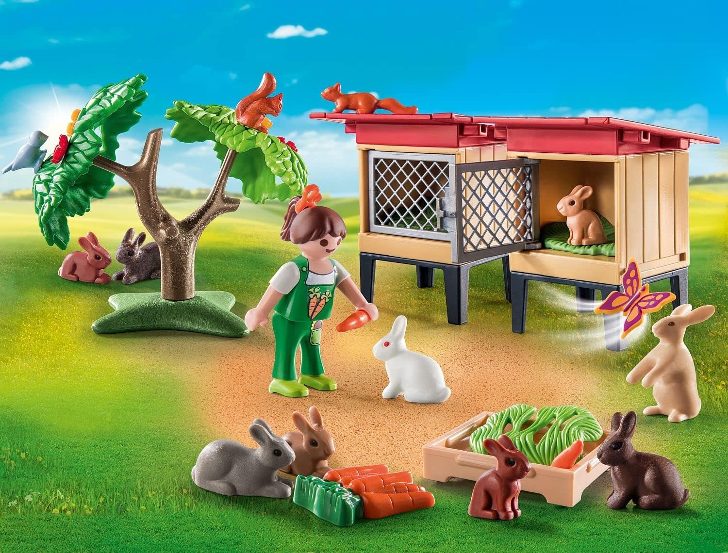 Playmobil Konijnenhok Boerderij met Dieren & Speelfiguren - 28% Korting