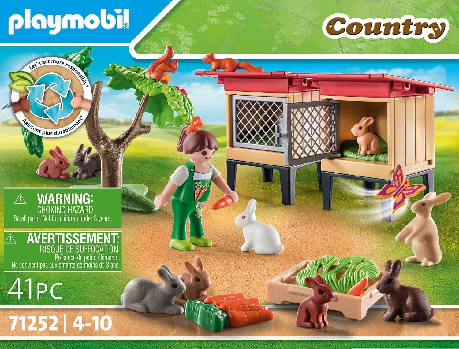 Playmobil Konijnenhok Boerderij met Dieren & Speelfiguren - 28% Korting