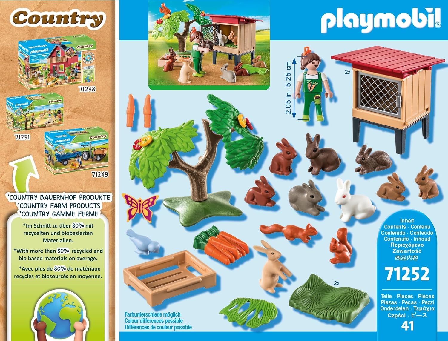 Playmobil Konijnenhok Boerderij met Dieren & Speelfiguren - 28% Korting