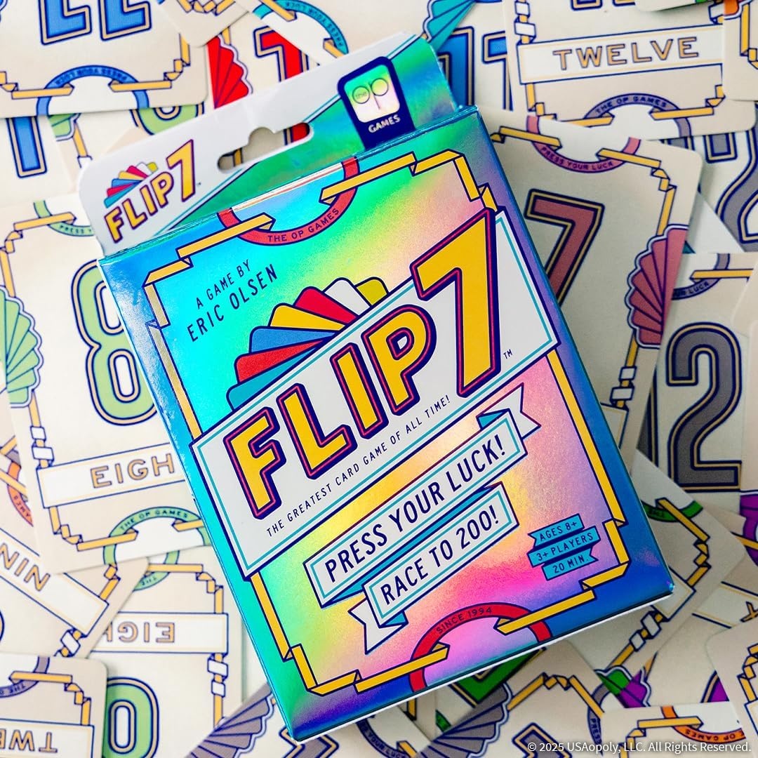 Flip 7™ Kaartspel met 33% Korting | Compact Reisspel voor Familie & Vrienden