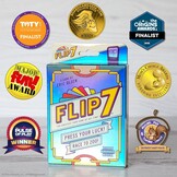 Flip 7™ Kaartspel met 33% Korting | Compact Reisspel voor Familie & Vrienden