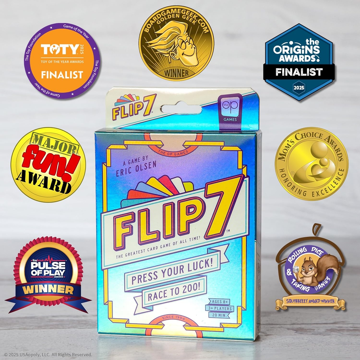 Flip 7™ Kaartspel met 33% Korting | Compact Reisspel voor Familie & Vrienden