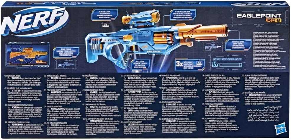 Nerf Elite 2.0 Eaglepoint RD-8 Blaster met Vizier & Loop - 33% Korting