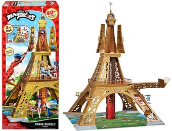 Miraculous Parijs Speelset: Toren van 1.20m met 40+ Accessoires (4+ jaar)