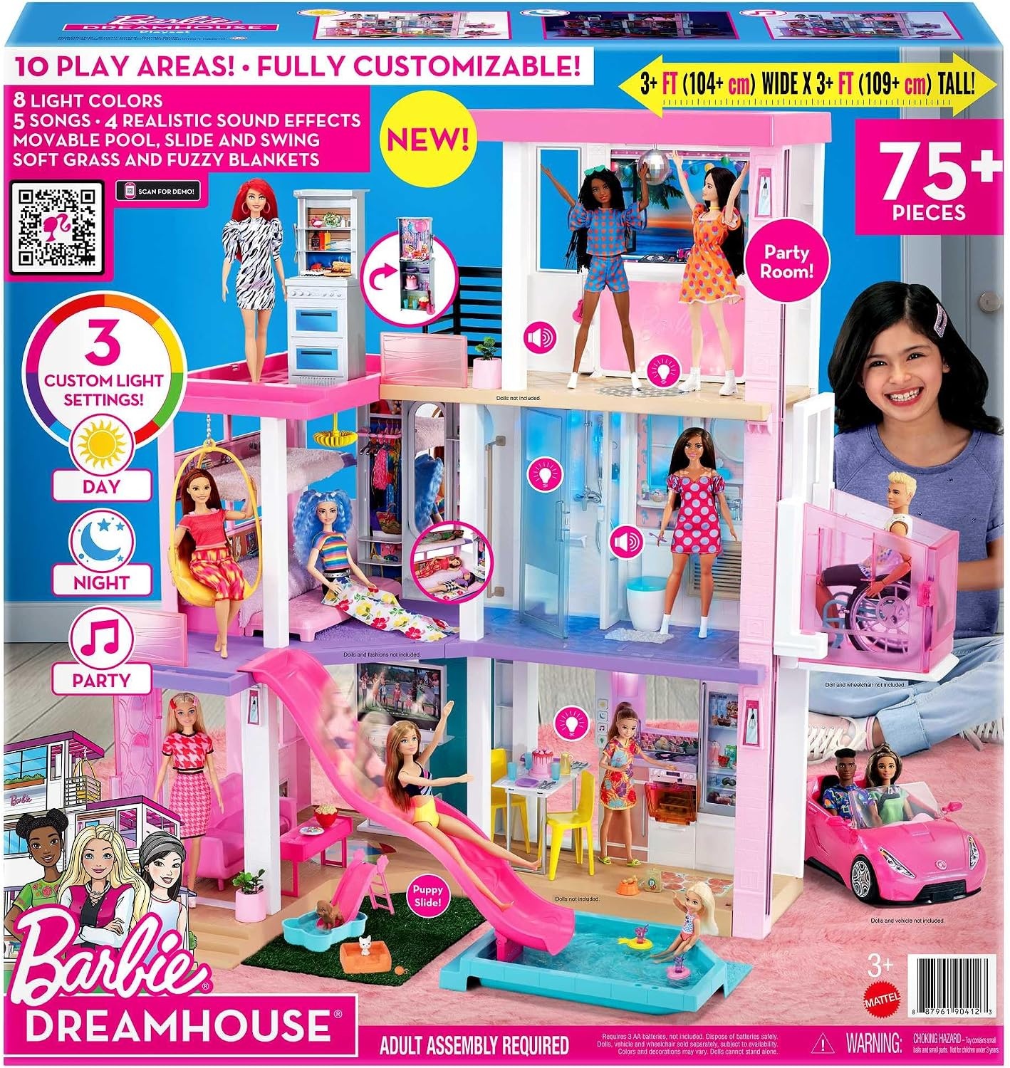 Barbie Droomhuis Poppenhuis met 3 verdiepingen & 75+ accessoires (35% korting)