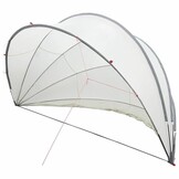Zwembadkoepel 500x500cm Polyester - Nu 30% Korting!