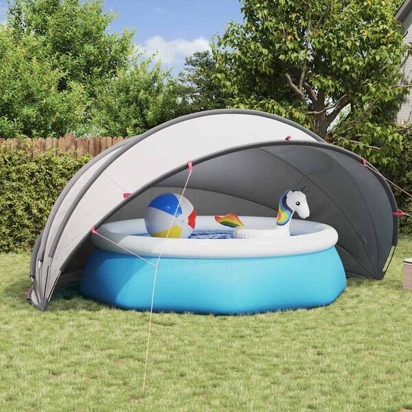 Zwembadkoepel 500x500cm Polyester - Nu 30% Korting!