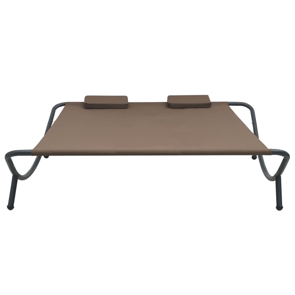 Bruin Loungebed met Kussens - 34% Korting