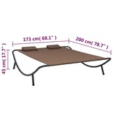 Bruin Loungebed met Kussens - 34% Korting