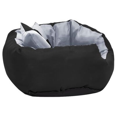 Hondenkussen Omkeerbaar & Wasbaar 65x50x20cm Grijs/Zwart - 28% Korting!