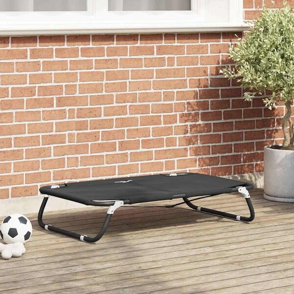 Opvouwbaar Hondenbed Zwart 90x55x18cm - 29% Korting