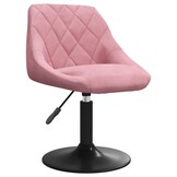 Roze fluwelen eetkamerstoel, 29% korting