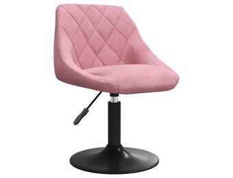 Roze fluwelen eetkamerstoel, 29% korting