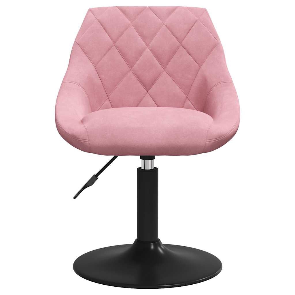 Roze fluwelen eetkamerstoel, 29% korting