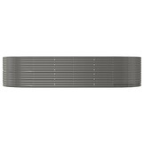 Plantenbak 291x140x68 cm Grijs Gegalvaniseerd Staal (34% Korting)