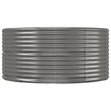 Plantenbak 291x140x68 cm Grijs Gegalvaniseerd Staal (34% Korting)