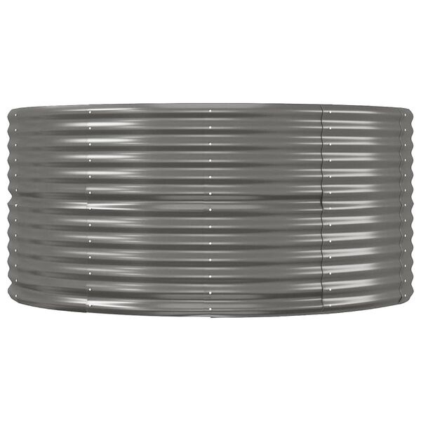 Plantenbak 291x140x68 cm Grijs Gegalvaniseerd Staal (34% Korting)